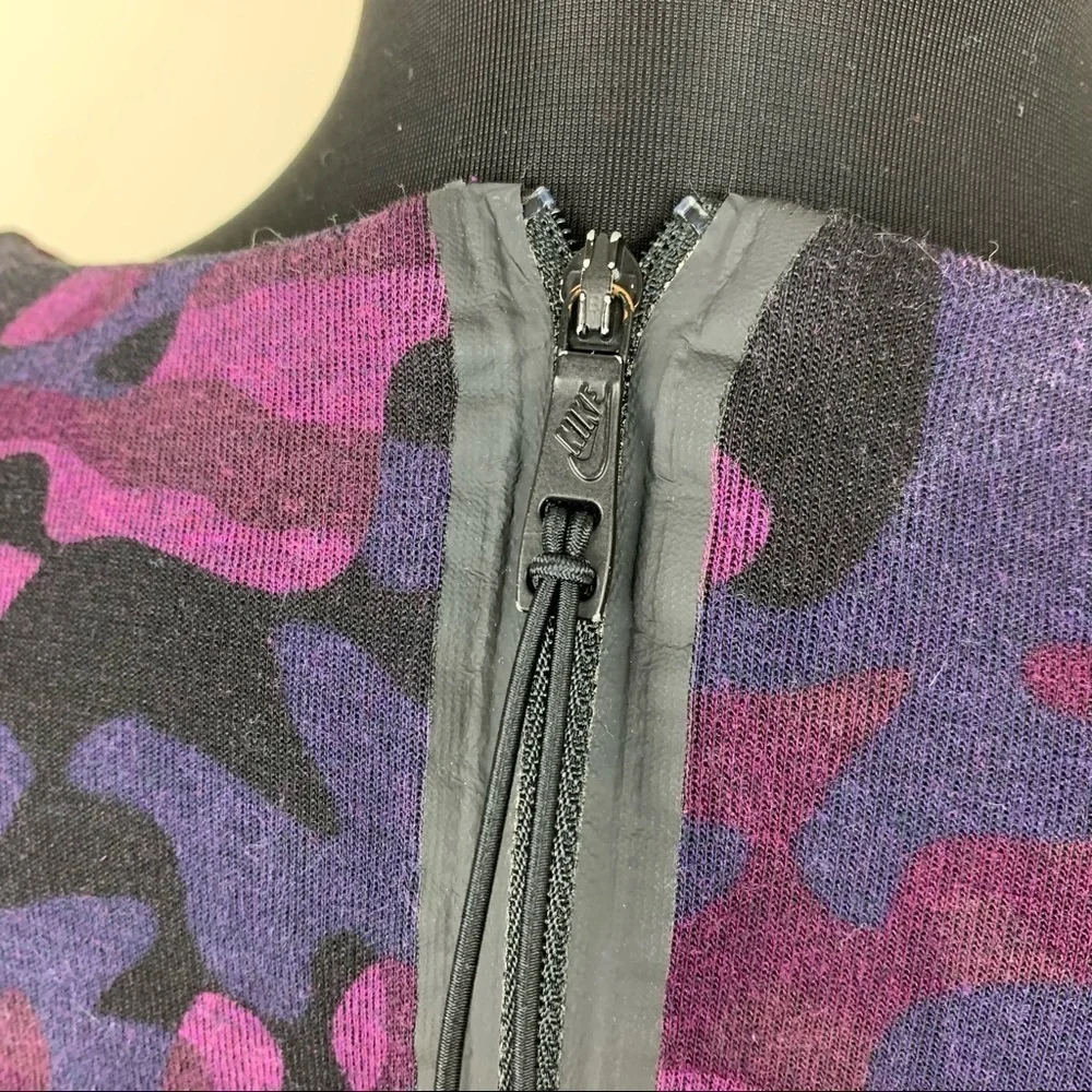 Nike Purple Camo Fleece‎ Crew Neck Sweatshirt A6